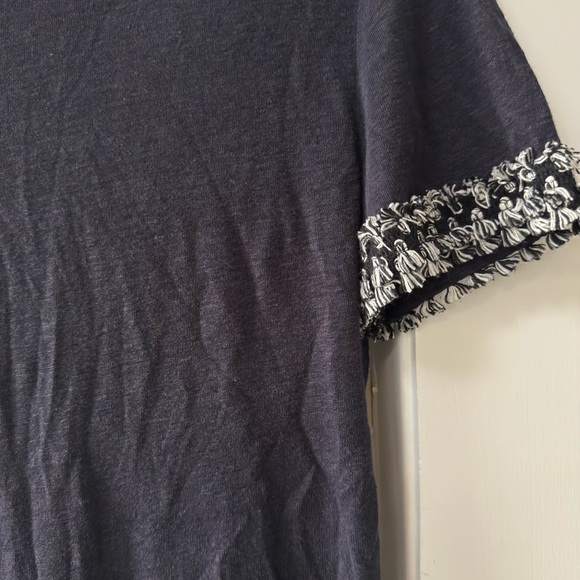 Tory Burch Relaxed Peplum Tee - Picture 2 of 8